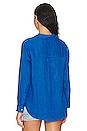 view 3 of 4 Ellis Button Up Shirt in Cobalt