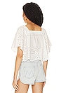 view 3 of 4 Kit Top in White Eyelet Embroidery
