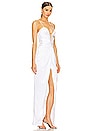 view 2 of 3 Draped Maxi Dress in White