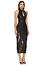 view 2 of 4 Cutout Midi Dress in Black