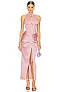 view 1 of 3 Draped Midi Dress in Powder Pink
