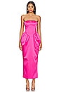 view 1 of 3 Voluminous Midi Dress in Pink