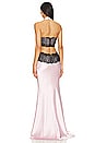 view 3 of 3 Halter Gown in Light Pink & Black