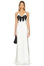 view 1 of 3 Gown in White & Black