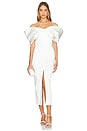 view 1 of 4 Bow Embellished Midi Dress in White