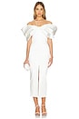 view 2 of 4 Bow Embellished Midi Dress in White