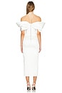 view 4 of 4 Bow Embellished Midi Dress in White