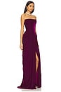 view 2 of 3 Velvet Corset Gown in Plum
