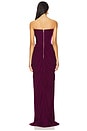 view 3 of 3 Velvet Corset Gown in Plum