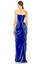 view 3 of 3 Velvet Corset Gown in Blue