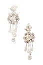 view 1 of 3 Bridal Earrings in White