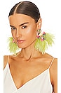 view 3 of 3 Zara Earrings in Green, Pink, Gold, & Multi