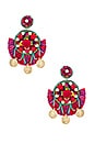 view 2 of 3 Statement Earring in Red