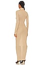 view 3 of 4 Sheer Knit Maxi Dress in Travertine