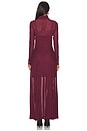 view 3 of 3 Maxi Mesh Dress in Winetasting