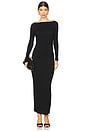 view 1 of 3 Long Sleeve Maxi Dress in Black