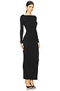 view 2 of 3 Long Sleeve Maxi Dress in Black