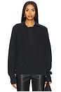 view 1 of 4 Knitted Polo Sweater in Vulcan