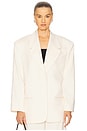 view 3 of 6 Oversized Blazer in Tofu Beige