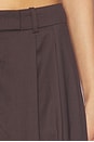 view 6 of 6 Cocoon Suiting Pants With Pleats in Black Coffee