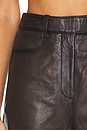 view 6 of 6 Straight Leg Leather Pants in Carafe