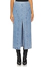 view 1 of 6 Maxi Denim Skirt in Faded Denim