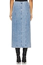 view 4 of 6 Maxi Denim Skirt in Faded Denim