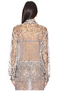 view 3 of 5 Open Front Shirt in Charcoal Grey