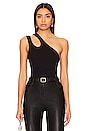 view 1 of 4 Jersey One-shoulder Top in Black