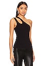 view 2 of 4 Jersey One-shoulder Top in Black