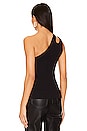 view 3 of 4 Jersey One-shoulder Top in Black