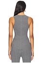 view 3 of 4 Rib Knit Tank Top in Granite Gray