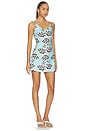 view 2 of 3 ROBE ARIANA in Azul Bloom