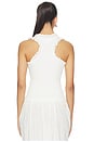 view 3 of 4 Lucy Rib Tank in White