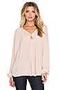 view 1 of 3 Valentina Long Sleeve Top in Blush