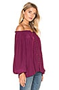 view 2 of 4 Jackie Off the Shoulder Top in Sangria