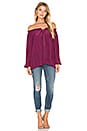 view 4 of 4 Jackie Off the Shoulder Top in Sangria