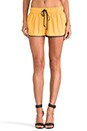 view 1 of 6 Betsy Draw String Short in Mustard/ Midnight in Mustard & Midnight