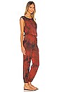 view 2 of 3 Jogger Jumpsuit in Red Tie Dye