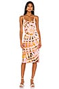 view 1 of 3 VESTIDO TIRANTES in Pink Sunrise Tie Dye