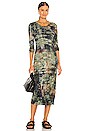 view 1 of 3 Long Sleeve Layering Dress in Army Camo Tie Dye