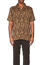 view 3 of 3 Gonzo Short Sleeve Button Down Shirt in Brown