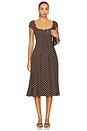 view 1 of 4 Dream Dress in Brown Dot