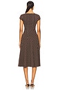 view 3 of 4 Dream Dress in Brown Dot
