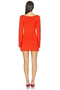 view 4 of 4 Boatneck Dress in Chili Pepper