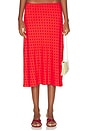 view 1 of 6 JUPE SKIRT in Chili Pepper