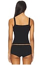 view 3 of 4 Pointelle Cami Top in Onyx