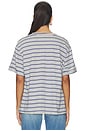 view 3 of 4 Boifriend T-shirt in Heather & Navy