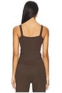 view 3 of 4 Pointelle Cami Top in Cocoa