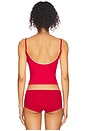 view 3 of 5 Scoop Back Cami in Cherry